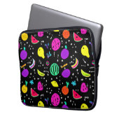 Energetisches Neon Frucht Dance Laptopschutzhülle (Vorderseite Links)