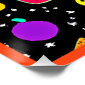 Energetisches Neon Frucht Dance Poster (Ecke)