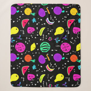 Energetisches Neon Frucht Dance Sherpadecke