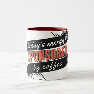 Energie aus Kaffee Zweifarbige Tasse