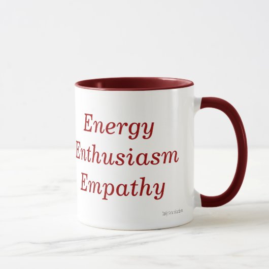 Energie-Begeisterungs-Empathie-Tasse Tasse (Rechts)