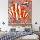 Energie-Code o2324 - Leinwanddruck (Insitu (Schlafzimmer))