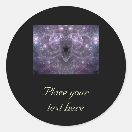 Energie der Liebe Runder Aufkleber (Vorderseite)