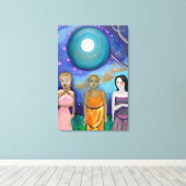 Energie des Mondes | Himmelskunst Leinwanddruck (Insitu (Holzboden))