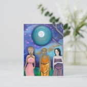 Energie des Mondes | Himmelskunst Postkarte (Stehend Vorderseite)