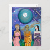 Energie des Mondes | Himmelskunst Postkarte (Vorne/Hinten)