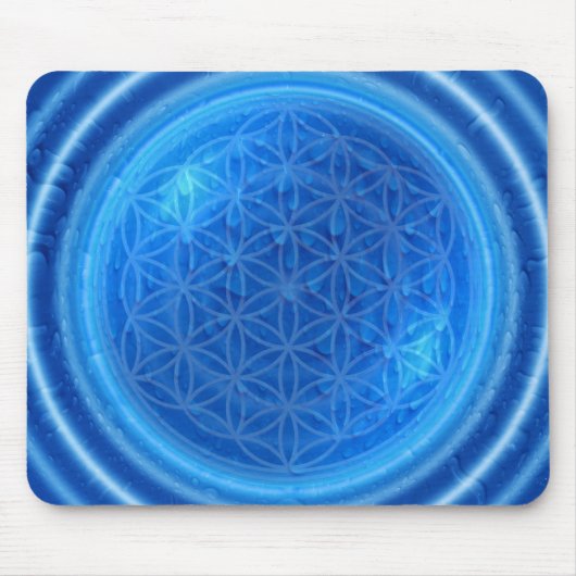 Energie des Wassers mit Blume des Lebens Mousepad (Vorne)