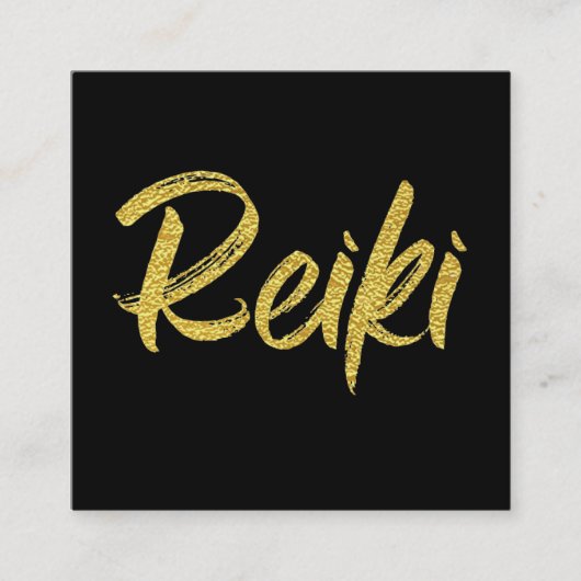 *~* Energie, die Reiki Meister oder Praktiker Quadratische Visitenkarte (Vorderseite)