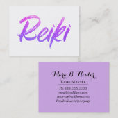 *~* Energie, die Reiki Praktiker oder Meister Visitenkarte (Vorne/Hinten)