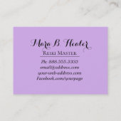 *~* Energie, die Reiki Praktiker oder Meister Visitenkarte (Rückseite)