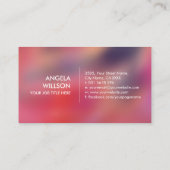 Energie-Flamme Abstrakt Visitenkarte (Rückseite)