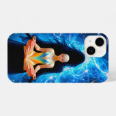 Energie - fokussierte meditative weibliche Gestalt iPhone Hülle (Rückseite (Horizontal))