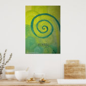 "Energie" Gemälde für Herzkunst Poster (Küche)