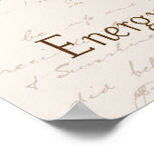 Energie gleicht Milchzeit Kaffeepopster Poster (Ecke)