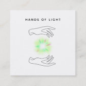 *~* Energie-Handball + Reiki heilendes Licht Quadratische Visitenkarte (Vorderseite)