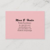 *~* Energie-heilende Hand, die Liebe und Licht Visitenkarte (Rückseite)