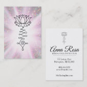 Energie-heilende Schein-Strahlen *~* Lotuss Reiki Visitenkarte (Vorne/Hinten)