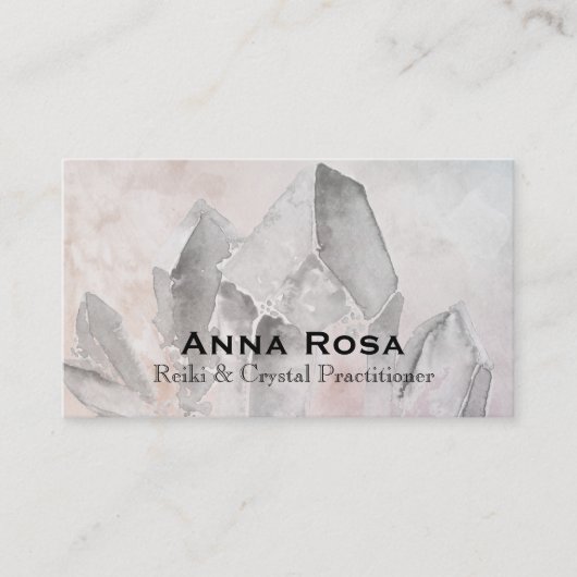 *~* Energie-Heiler Reiki Kristallyoga Reiki Visitenkarte (Vorderseite)