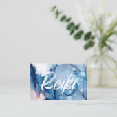 *~* Energie-Heiler Reiki Praktiker oder Meister Visitenkarte (Stehend Vorderseite)