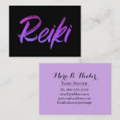 *~* Energie-Heiler Reiki Praktiker oder Meister Visitenkarte (Vorne/Hinten)