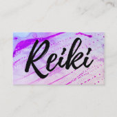*~* Energie-Heiler Reiki Praktiker Reiki Meister Visitenkarte (Vorderseite)
