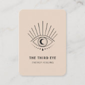 Energie Heiler Reiki Spiritual Brown Business Card Visitenkarte (Vorderseite)