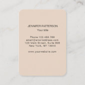 Energie Heiler Reiki Spiritual Brown Business Card Visitenkarte (Rückseite)