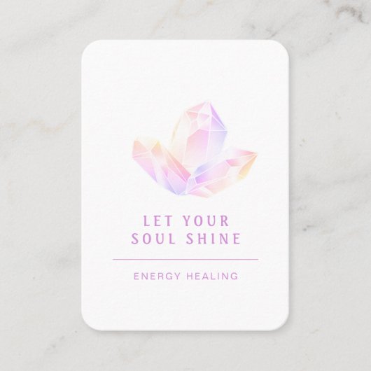 Energie Heiler Reiki Spirituelle Business Card Visitenkarte (Vorderseite)