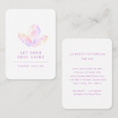 Energie Heiler Reiki Spirituelle Business Card Visitenkarte (Vorne/Hinten)