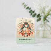 Energie Heiler Reiki Spirituelle Business Card Visitenkarte (Stehend Vorderseite)