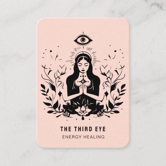 Energie Heiler Reiki Spirituelle Business Card Visitenkarte (Vorderseite)