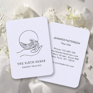 Energie Heiler Reiki Spirituelle Business Card Visitenkarte