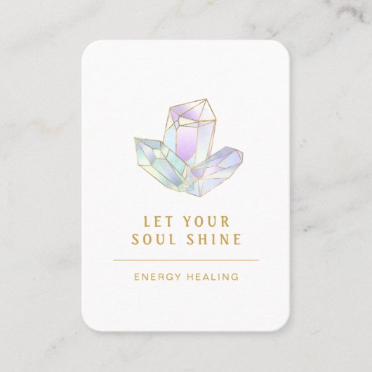 Energie Heiler Reiki Spirituelle Business Card Visitenkarte (Vorderseite)