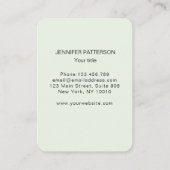 Energie Heiler Reiki Spirituelle Business Card Visitenkarte (Rückseite)