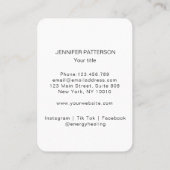 Energie Heiler Reiki Spirituelle Business Card Visitenkarte (Rückseite)