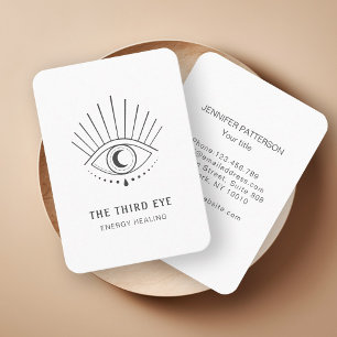 Energie Heiler Reiki Spirituelle White Business Ca Visitenkarte