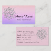 *~* Energie-Heiler Reiki Yoga-Massage-Meditation Visitenkarte (Vorne/Hinten)