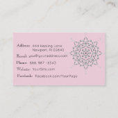 *~* Energie-Heiler Reiki Yoga-Massage-Meditation Visitenkarte (Rückseite)