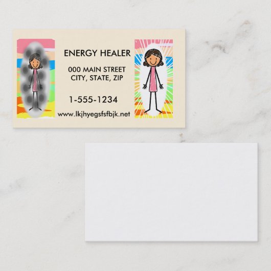 Energie-Heiler-Visitenkarten Visitenkarte (Vorne/Hinten)