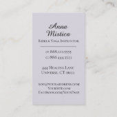 *~* Energie-Heiler-Yoga Reiki Massage-Mandala Visitenkarte (Rückseite)