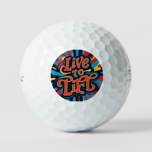"Energie in jedem Aufzug" Golfball (Vorderseite)