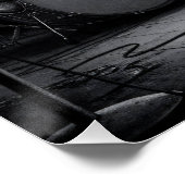 Energie in Schwarz und Weiß Poster (Ecke)