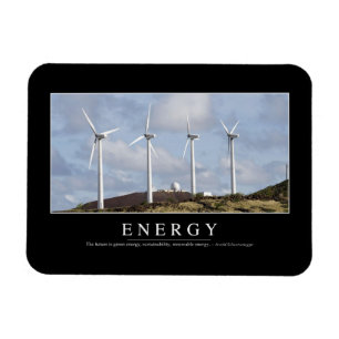 Energie: Inspirierend Zitat Magnet