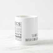 Energie ist befreit Materie Zitat Tasse (Mittel)