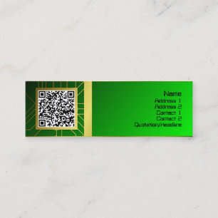 Energie-Kern-harte Beanspruchung Mini Visitenkarte