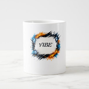 Energie-Kreis – Anpassbares Textdesign Jumbo-Tasse