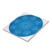 Energie-Mandala - Blau Fliese (Seite)