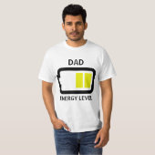 Energie-Niveau-Vater-Shirt T-Shirt (Vorne ganz)
