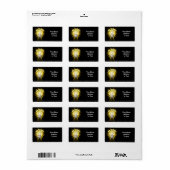 Energie Rettend Glühbirne Adressaufkleber (Vorne)