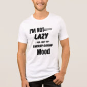Energie Rettend Modus - Funny Lazy & Chill Mood De Tri-Blend Shirt (Vorderseite)